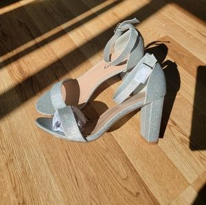 Glittery Silver Women's Heels